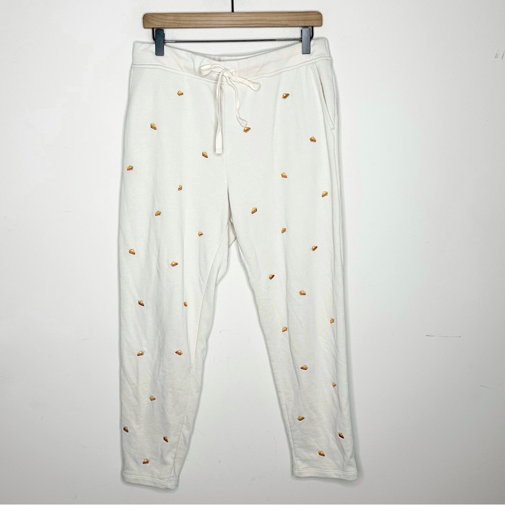 LOU & GREY Pumpkin Pie Embroidered Lounge Sweatpants Size Large - Picture 2 of 11